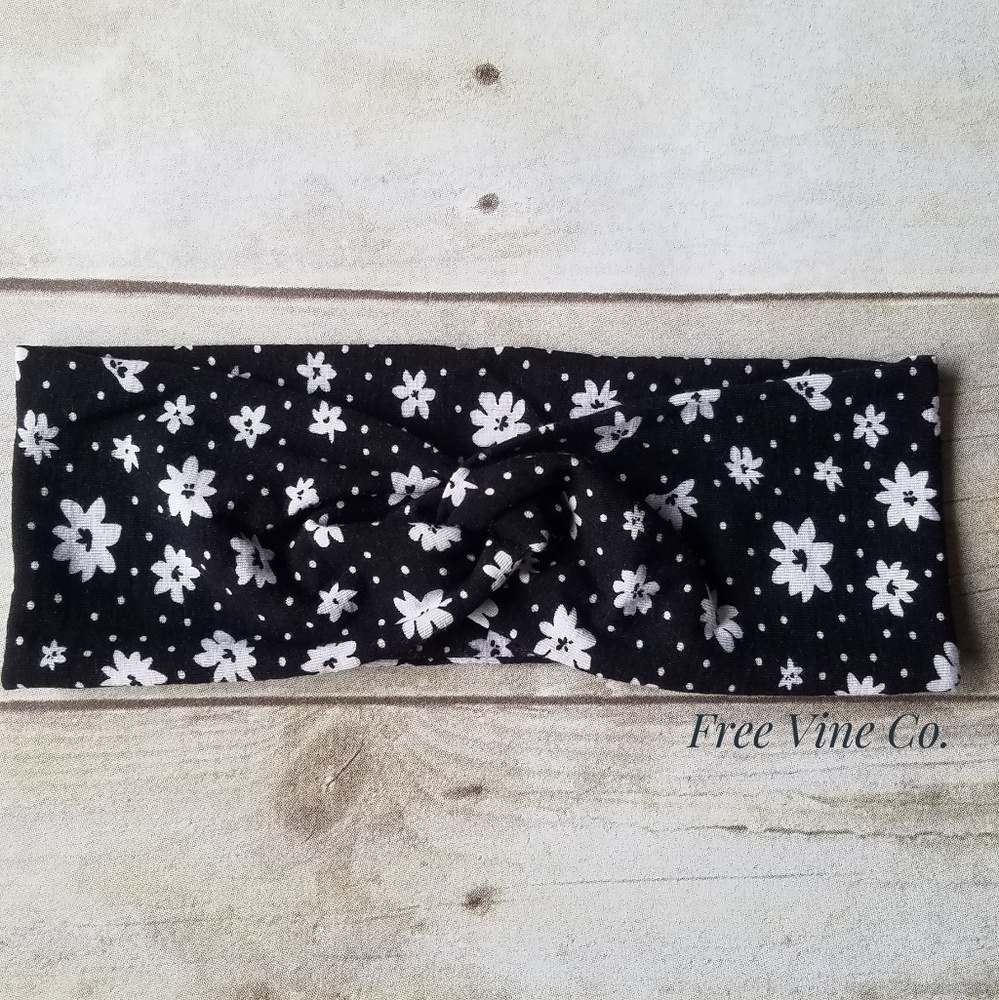 Headband White Daisy Flower